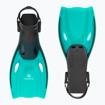 AQUASTIC Jetty blue snorkelling fins