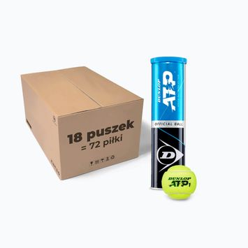 Dunlop ATP 18 x 4 tennis balls yellow 601314