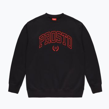 Men's PROSTO Crewneck Varsity sweatshirt black