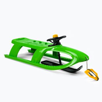 Children's sled with handlebars Prosperplast BULLET CONTROL green ISPC-361C