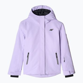 Children's snowboard jacket 4F F549 light violet