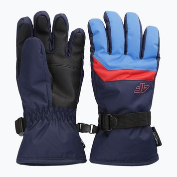 Children's ski gloves 4F FNK M129 blue