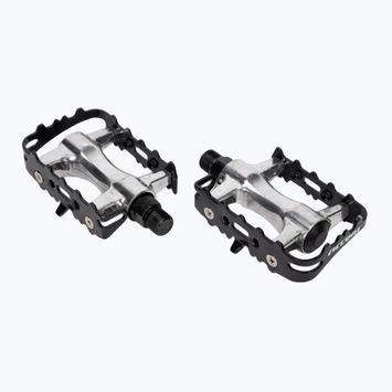 ACCENT Basic silver/black bicycle pedals