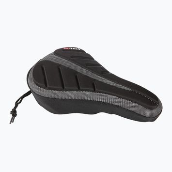 ACCENT Cover Plus bicycle saddle gel cover black/silver