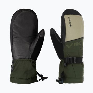 Men's ski gloves Viking Hudson Gore-Tex Mitten olive/beige