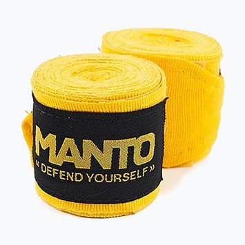 Boxing bandages MANTO Defend V2 400 cm yellow