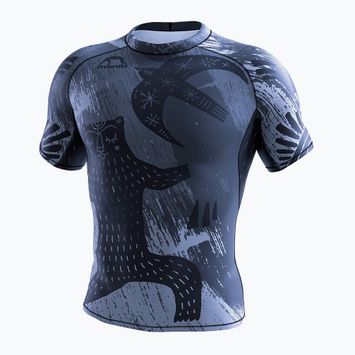 Manto Livings SS men's rashguard grey MNR872