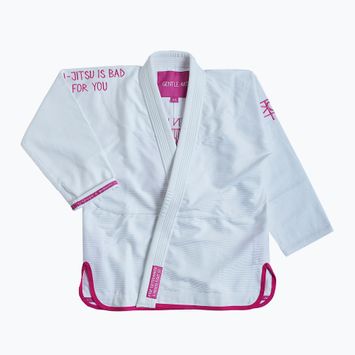 GI for Brazilian jiu-jitsu men's MANTO Balaclava white MNG982_WHT/PIN