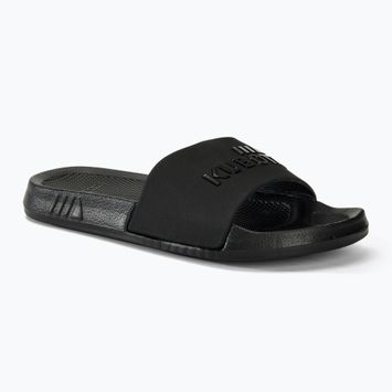 Kubota Basic Plain black flip-flops