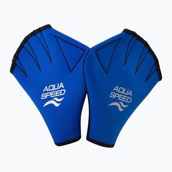 AQUA-SPEED Swimming Gloves blue