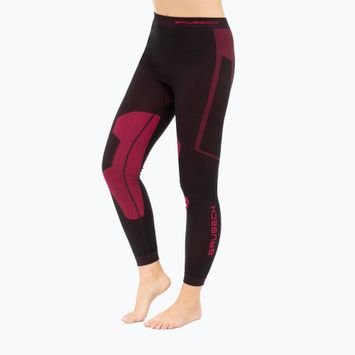 Women's thermoactive pants Brubeck Dry 9944 black/pink LE13260