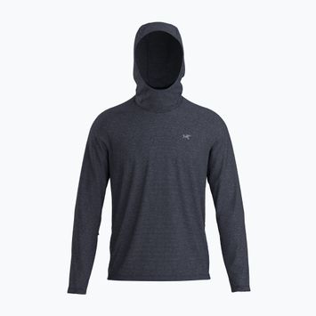 Men's Arc'teryx Cormac Hoody black sapphire heather longsleeve