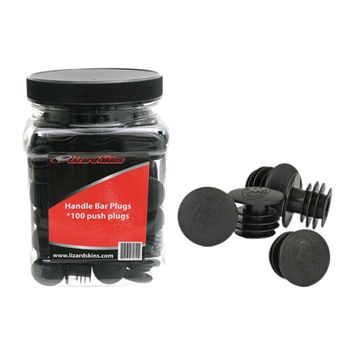 Lizard Skins Bar Plugs (100 pcs) black LZS-PLUDS100