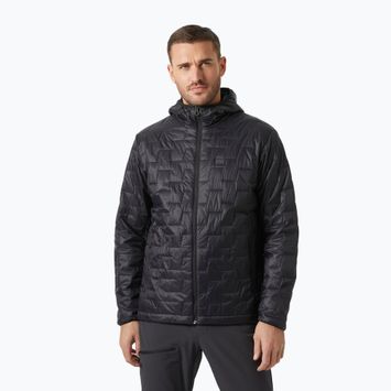 Men's Helly Hansen Lifaloft Hooded Insulator hybrid jacket black matte