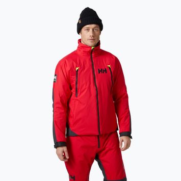 Helly Hansen Aegir H2Flow Midlayer sailing jacket alert red