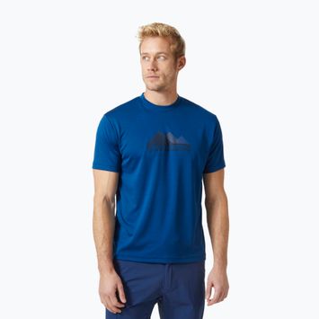 Men's Helly Hansen HH Tech Graphic trekking t-shirt blue 63088_606