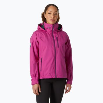 Women's sailing jacket Helly Hansen Crew Hooded Midlayer 2.0 magenta 2.0