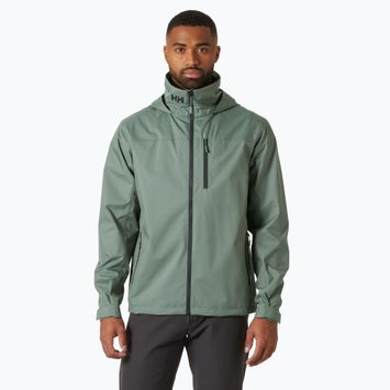 Men's sailing jacket Helly Hansen Crew Hooded 2.0 grey cactus