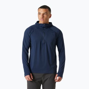 Men's trekking sweatshirt Helly Hansen Shine Solen 1/2 Zip Hoodie navy