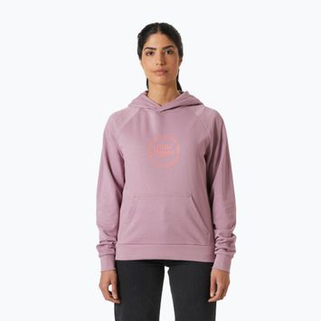 Women's hoodie Helly Hansen Core Graphic Hoodie purple clay