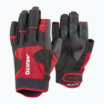 Musto Performance Short Finger 2.0 true red sailing gloves