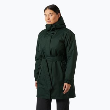 Women's insulated coat Helly Hansen Classic Insulated Trench dark jungle