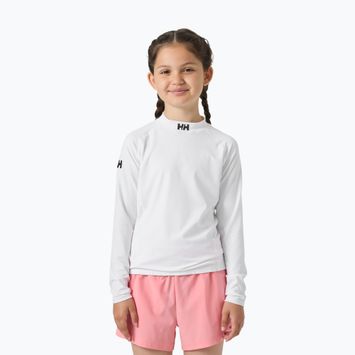 Children's swimming longsleeve Helly Hansen Waterwear Rashguard Jr white