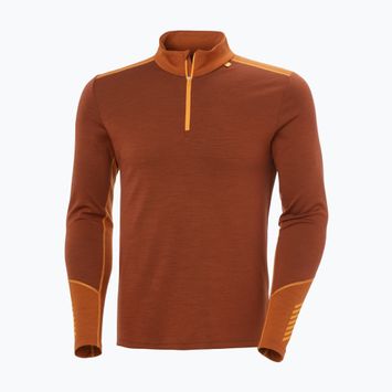 Men's thermal sweatshirt Helly Hansen Lifa Merino Midweight 1/2 Zip iron oxide