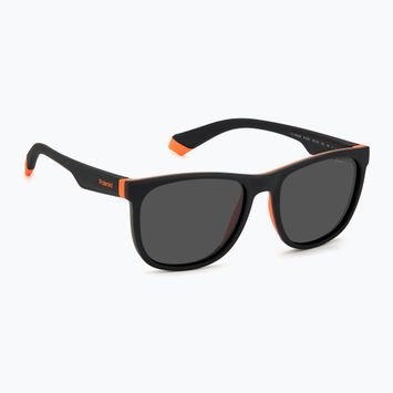 Polaroid PLD 8049/S black orange/grey polarised children's sunglasses