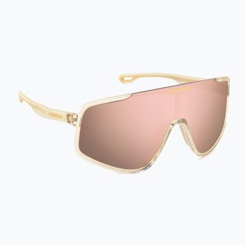 Carrera 4017/S men's crystal beige/rose gold multilayer sunglasses