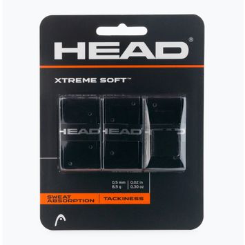 HEAD Xtremesoft Grip Tennis Racket Overwrap 3 pcs black 285104