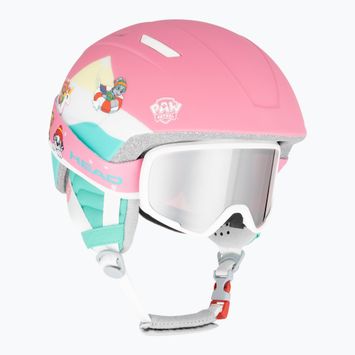 Children's ski helmet HEAD Maja Set Paw + Goggles pink