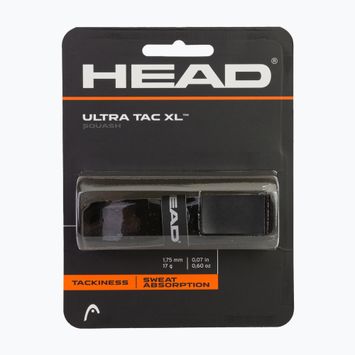 HEAD SQ UltraTac Xl Squash Racquet Wrap Black 282100