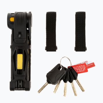 Bike lock OnGuard Link Plate Lock K9 COMBO FOLDABLE 8116 5 x Keys with code black ONG-8116