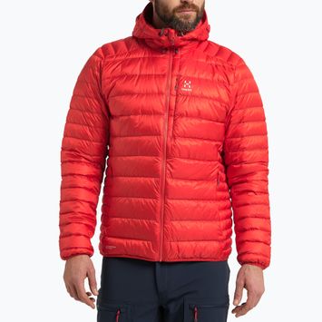 Men's down jacket Haglöfs Roc Down Hood red 60468