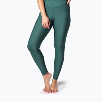 Women's training leggings Casall Overlap High Waist green 22500