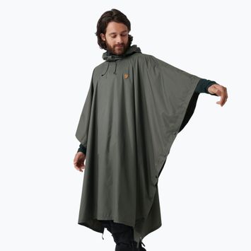 Rain cape Fjällräven Poncho dark olive