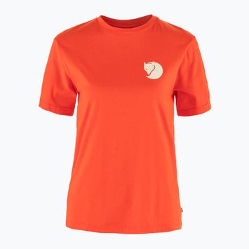 Fjällräven Walk With Nature women's t-shirt flame orange