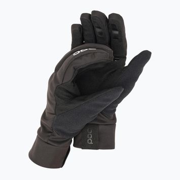 Cycling gloves POC Essential Softshell Glove uranium black
