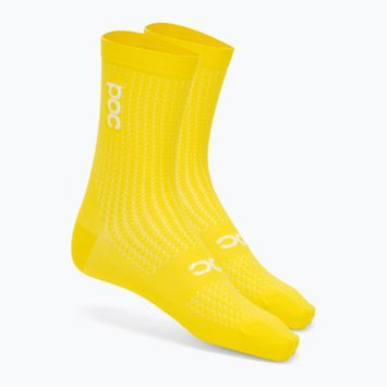 Children's cycling socks POC Essential Road aventurine yellow