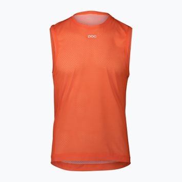 Men's cycling tank top POC Air Indoor Vest zink orange