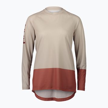 Women's cycling longsleeve POC MTB Pure light sandstone beige/himalayan salt