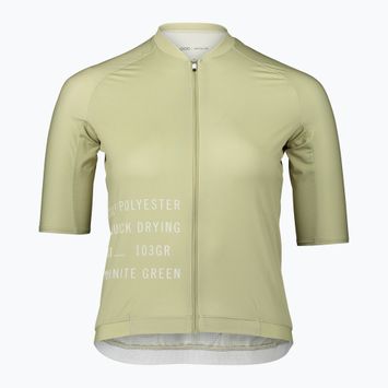 Women's cycling jersey POC Pristine Print prehnite green