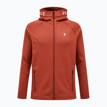 Men's Peak Performance Rider Zip Hood spiced trekking sweatshirt