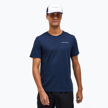 Men's Peak Performance Explore Logo T-shirt blue shadow