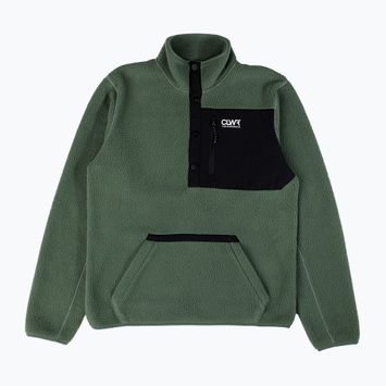 Men's Colourwear Snap Pile sweatshirt dk sage