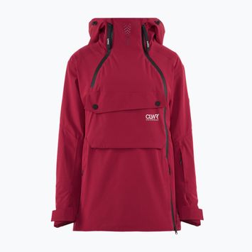 Women's Colourwear Cake Anorak 2.0 rasberry red snowboard jacket