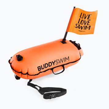 Safety buoy BuddySwim Dry Bag with Flag 28 l orange