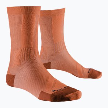 X-Socks Gravel Discover Crew sunset orange socks