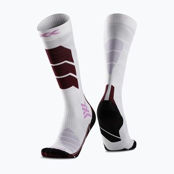 Women's ski socks X-Socks Ski Expert Otc x white/lavender